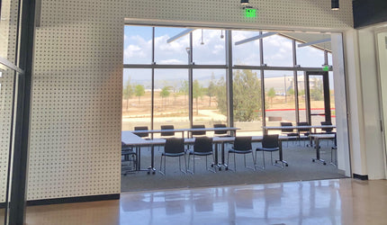 Painted or HPL laminated panels also offer a more modern or industrial appearance!