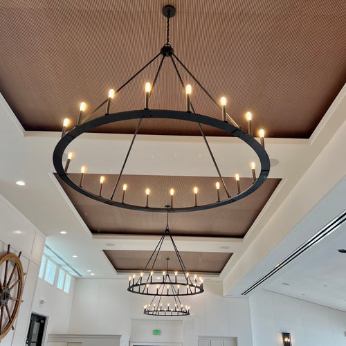Grooved Acoustic Wood Wall Panels Example