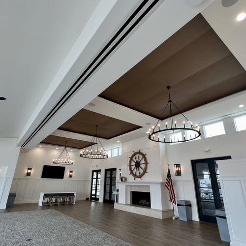 Grooved Acoustic Wood Wall Panels Example